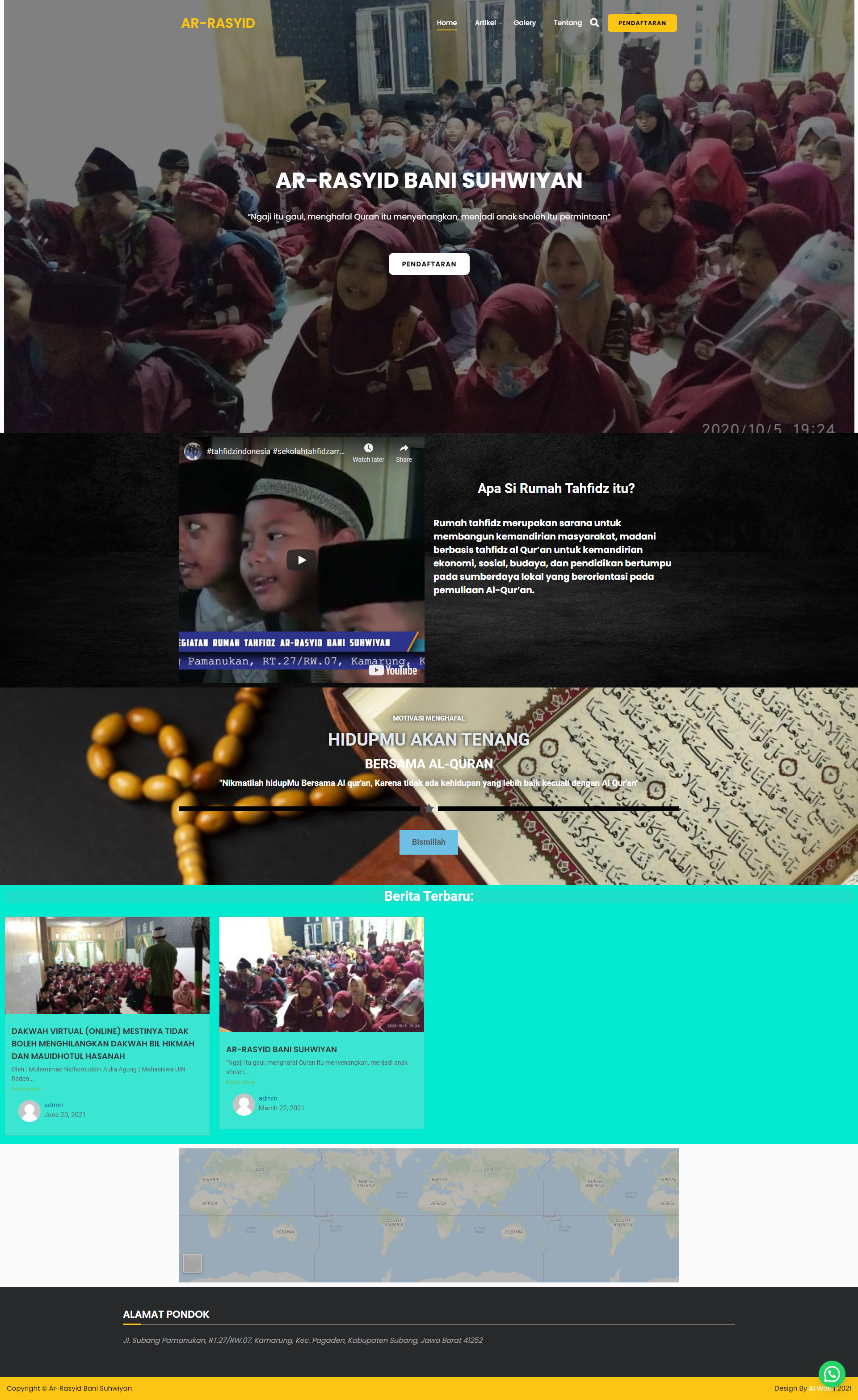 Website Ar Rasyid Subang project preview